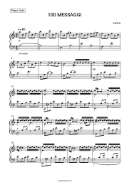 Sheet music, chords Lazza - 100 MESSAGGI