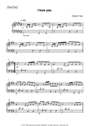 Sheet music, chords Dadju, Tayc - I love you