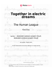 Sheet music, chords The Human League - Together in electric dreams