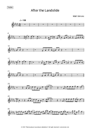 Sheet music, chords Matt Simons - After the Landslide