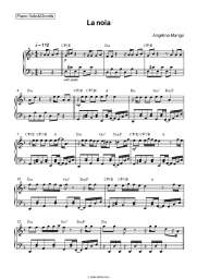 Sheet music, chords Angelina Mango - La noia