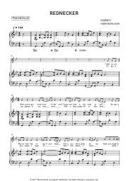 Sheet music, chords HARDY - REDNECKER