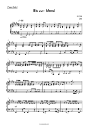Sheet music, chords DIKKA, LEA - Bis zum Mond