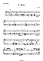 Sheet music, chords Hozier - Too Sweet