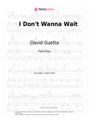 undefined David Guetta, OneRepublic - I Don't Wanna Wait