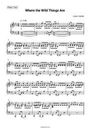 Sheet music, chords Luke Combs - Where the Wild Things Are