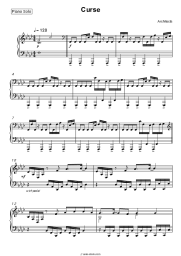 Sheet music, chords Architects - Curse