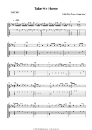 Sheet music, chords Little Big Town, Sugarland - Take Me Home