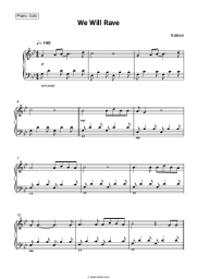 Sheet music, chords Kaleen - We Will Rave