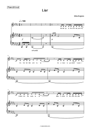 Sheet music, chords Silia Kapsis - Liar
