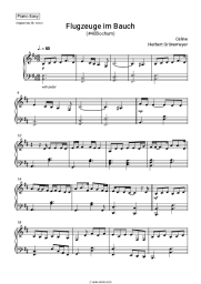 Sheet music, chords Céline, Herbert Grönemeyer - Flugzeuge im Bauch (#40Bochum)