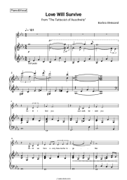 Sheet music, chords Barbra Streisand - Love Will Survive