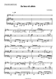 Sheet music, chords Cat Ballou - Du bes nit allein