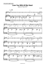 Sheet music, chords Crush - Love You With All My Heart