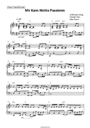 Sheet music, chords Antilopen Gang, Danger Dan, Max Herre - Mir Kann Nichts Passieren