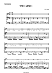 Sheet music, chords Wet Leg - Chaise Longue