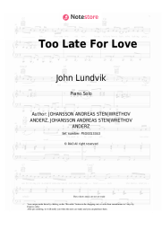 undefined John Lundvik - Too Late For Love