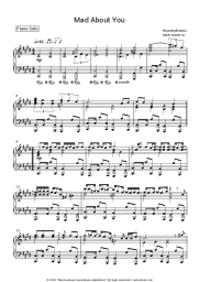 Sheet music, chords Hooverphonic - Mad About You