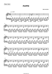 Sheet music, chords Rammstein - PUPPE