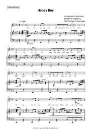 Sheet music, chords Purple Disco Machine, Benjamin Ingrosso, Nile Rodgers, Shenseea - Honey Boy