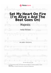 Sheet music, chords Majestic, The Jammin Kid, Celine Dion - Set My Heart On Fire (I'm Alive x And The Beat Goes On)