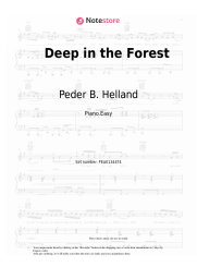 Sheet music, chords Peder B. Helland - Deep in the Forest