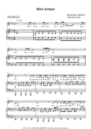 Sheet music, chords MARUV, Mosimann - Mon amour