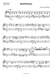 Sheet music, chords Hannes, waterbaby - Stockholmsvy