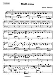 Sheet music, chords Hannes, waterbaby - Stockholmsvy