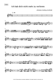 Sheet music, chords Johannes Oerding, Ina Müller - Ich hab dich nicht mehr zu verlieren