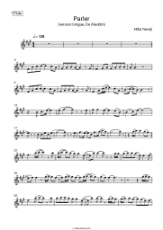 Sheet music, chords Hiba Tawaji - Parler (version longue, De Aladdin)