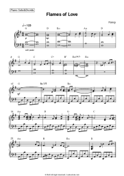 Sheet music, chords Fancy - Flames of love