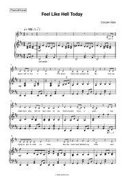 Sheet music, chords Cooper Alan - Feel Like Hell Today