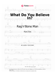 undefined Rag'n'Bone Man - What Do You Believe In?