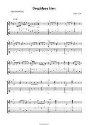 Sheet music, chords Carin Leon - Despídase bien