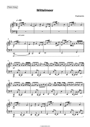 Sheet music, chords Pashanim - Mittelmeer