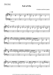 Sheet music, chords Christine and the Queens - Full of life