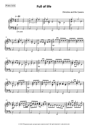 Sheet music, chords Christine and the Queens - Full of life