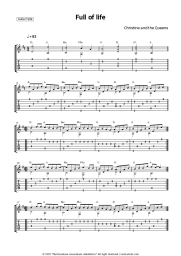 Sheet music, chords Christine and the Queens - Full of life