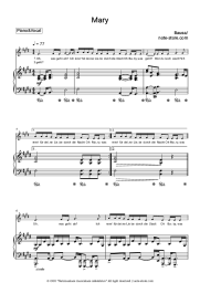 Sheet music, chords Bausa - Mary