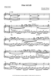 Sheet music, chords Wincent Weiss - Hier mit dir