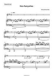 Sheet music, chords Nilda Fernandez - Nos fiançailles