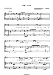 Sheet music, chords Boulevard des airs, Vianney - Allez reste