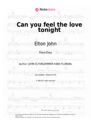 undefined Elton John - Can you feel the love tonight