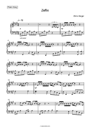 Sheet music, chords Chris Steger - Zefix