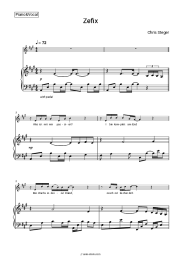 Sheet music, chords Chris Steger - Zefix