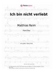 undefined Matthias Reim - Ich bin nicht verliebt