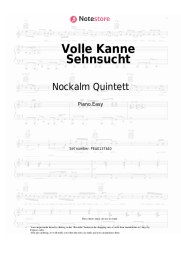Sheet music, chords Nockalm Quintett - Volle Kanne Sehnsucht