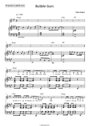 Sheet music, chords NewJeans - Bubble Gum