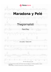 Sheet music, chords Thegiornalisti - Maradona y Pelé